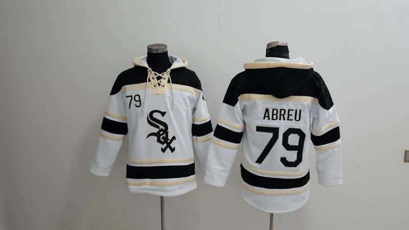 Chicago White Sox #79 Jose Abreu White Sawyer Hooded Sweatshirt Baseball Hoodie,We sell and wholesale Chicago White Sox #79 Jose Abreu White Sawyer Hooded Sweatshirt Baseball Hoodie on line form chian!
